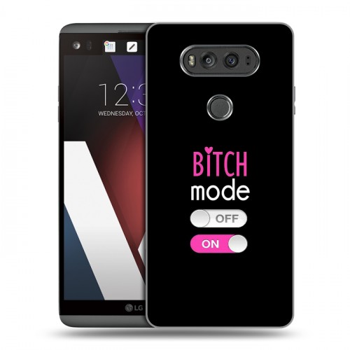 Дизайнерский пластиковый чехол для LG V20 Минимализм на черном