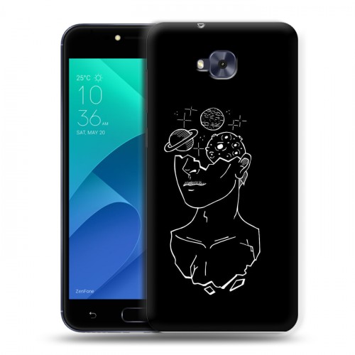 Дизайнерский пластиковый чехол для ASUS ZenFone 4 Selfie Минимализм на черном