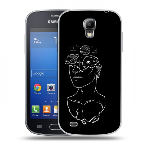 Дизайнерский пластиковый чехол для Samsung Galaxy S4 Active Минимализм на черном