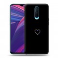 Дизайнерский пластиковый чехол для OPPO RX17 Pro Минимализм на черном