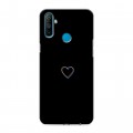 Дизайнерский силиконовый чехол для Realme C3 Минимализм на черном