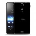 Дизайнерский пластиковый чехол для Sony Xperia TX Минимализм на черном