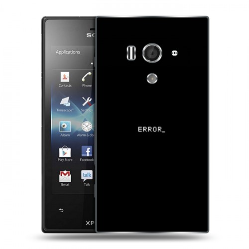 Дизайнерский пластиковый чехол для Sony Xperia acro S Минимализм на черном