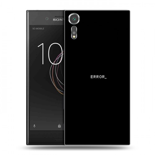 Дизайнерский пластиковый чехол для Sony Xperia XZs Минимализм на черном