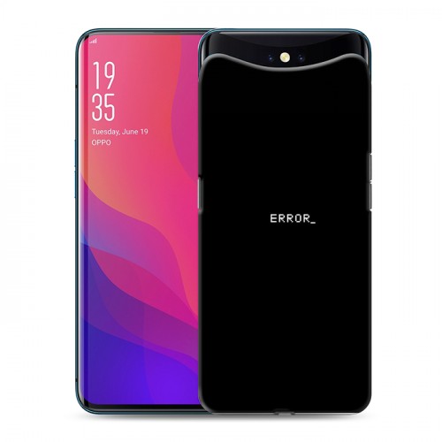 Дизайнерский силиконовый чехол для OPPO Find X Минимализм на черном