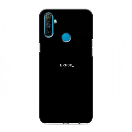 Дизайнерский силиконовый чехол для Realme C3 Минимализм на черном