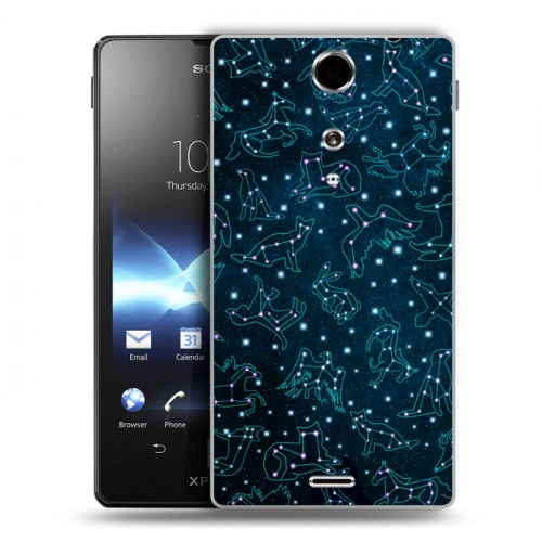 Дизайнерский пластиковый чехол для Sony Xperia TX Созвездия