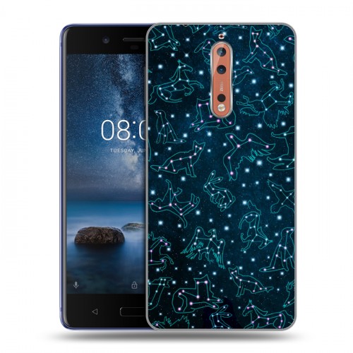 Дизайнерский пластиковый чехол для Nokia 8 Созвездия