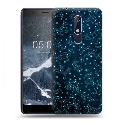 Дизайнерский пластиковый чехол для Nokia 5.1 Созвездия