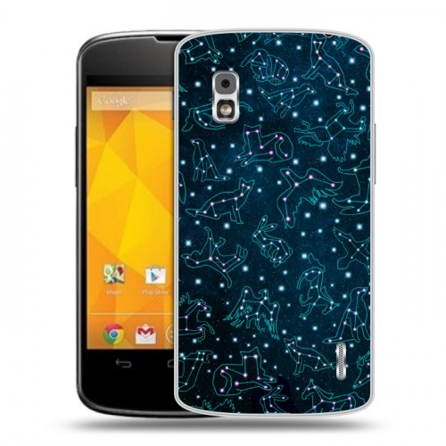 Дизайнерский пластиковый чехол для LG Google Nexus 4 Созвездия