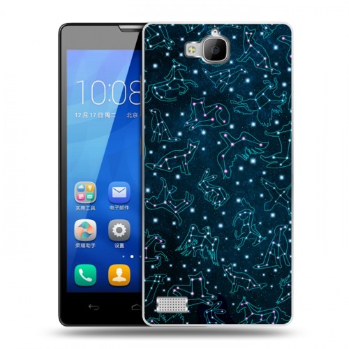 Дизайнерский пластиковый чехол для Huawei Honor 3c Созвездия