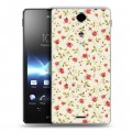 Дизайнерский пластиковый чехол для Sony Xperia TX Пастельные узоры