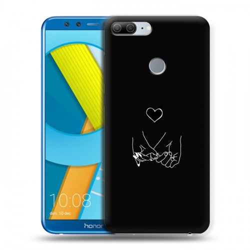 Дизайнерский пластиковый чехол для Huawei Honor 9 Lite Минимализм на черном