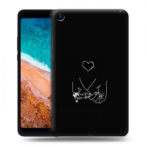 Дизайнерский силиконовый чехол для Xiaomi Mi Pad 4 Минимализм на черном