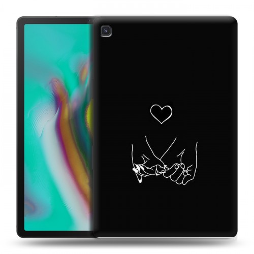 Дизайнерский силиконовый чехол для Samsung Galaxy Tab S5e Минимализм на черном
