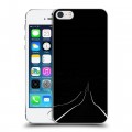 Дизайнерский пластиковый чехол для Iphone 5s Минимализм на черном