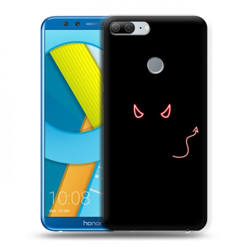Дизайнерский пластиковый чехол для Huawei Honor 9 Lite Минимализм на черном