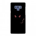 Дизайнерский силиконовый с усиленными углами чехол для Samsung Galaxy Note 9 Минимализм на черном