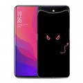 Дизайнерский силиконовый чехол для OPPO Find X Минимализм на черном