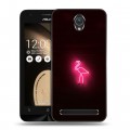 Дизайнерский пластиковый чехол для ASUS Zenfone Go Минимализм на черном