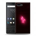 Дизайнерский пластиковый чехол для BlackBerry KEY2 Минимализм на черном