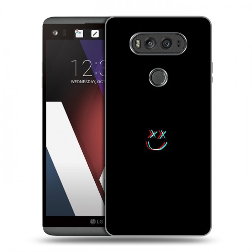 Дизайнерский пластиковый чехол для LG V20 Минимализм на черном