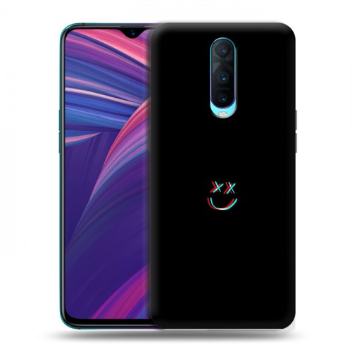 Дизайнерский пластиковый чехол для OPPO RX17 Pro Минимализм на черном