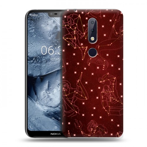 Дизайнерский пластиковый чехол для Nokia 6.1 Plus Созвездия