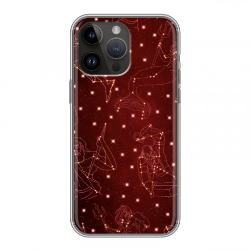 Дизайнерский силиконовый чехол для Iphone 14 Pro Max Созвездия