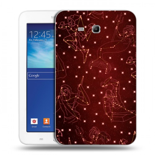 Дизайнерский силиконовый чехол для Samsung Galaxy Tab 3 Lite Созвездия