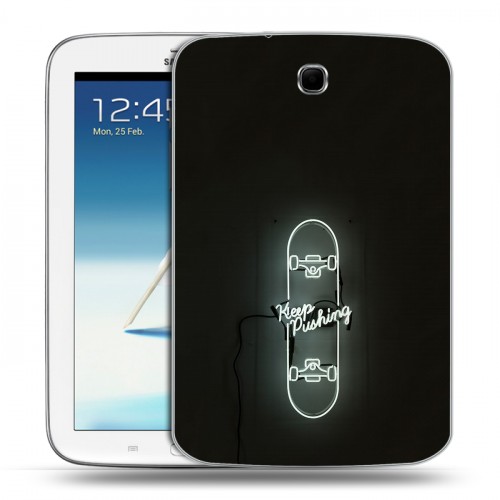 Дизайнерский силиконовый чехол для Samsung Galaxy Note 8.0 Минимализм на черном