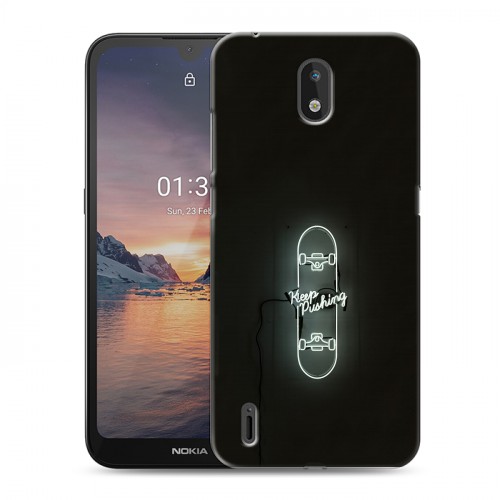 Дизайнерский силиконовый чехол для Nokia 1.3 Минимализм на черном