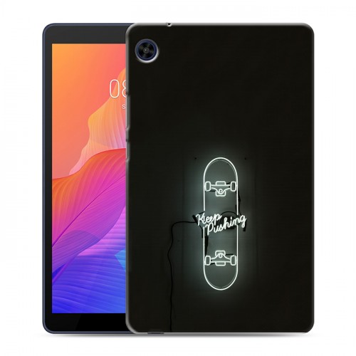 Дизайнерский силиконовый чехол для Huawei MatePad T8 Минимализм на черном