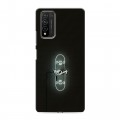 Дизайнерский пластиковый чехол для Huawei Honor 10X Lite Минимализм на черном