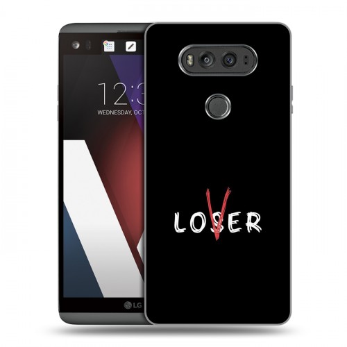 Дизайнерский пластиковый чехол для LG V20 Минимализм на черном