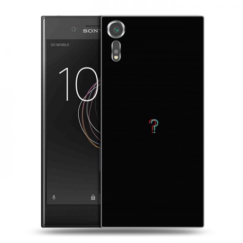 Дизайнерский пластиковый чехол для Sony Xperia XZs Минимализм на черном