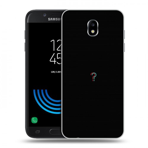Дизайнерский пластиковый чехол для Samsung Galaxy J5 (2017) Минимализм на черном
