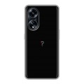 Дизайнерский силиконовый чехол для OPPO A1 Pro Минимализм на черном