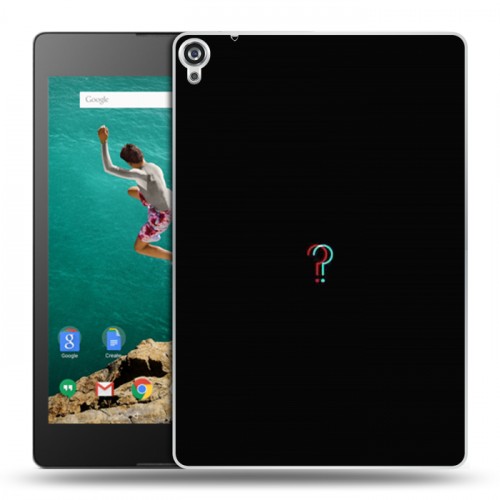 Дизайнерский пластиковый чехол для Google Nexus 9 Минимализм на черном