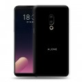 Дизайнерский силиконовый чехол для Meizu 15 Plus Минимализм на черном