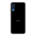 Дизайнерский силиконовый чехол для Samsung Galaxy A50 Минимализм на черном