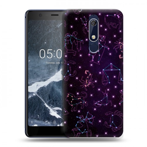 Дизайнерский пластиковый чехол для Nokia 5.1 Созвездия