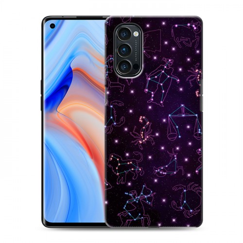 Дизайнерский пластиковый чехол для OPPO Reno4 Pro Созвездия