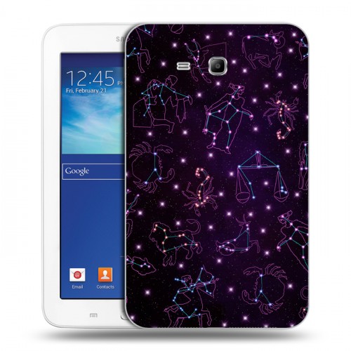 Дизайнерский силиконовый чехол для Samsung Galaxy Tab 3 Lite Созвездия