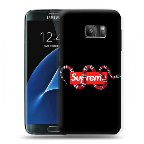 Дизайнерский силиконовый с усиленными углами чехол для Samsung Galaxy S7 Хайп и мода