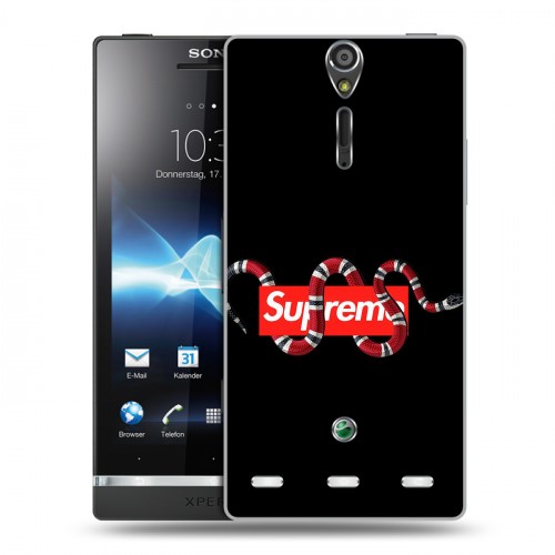 Дизайнерский пластиковый чехол для Sony Xperia S Хайп и мода