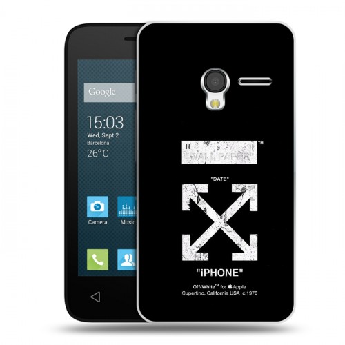 Дизайнерский пластиковый чехол для Alcatel One Touch Pixi 3 (4.0) Хайп и мода