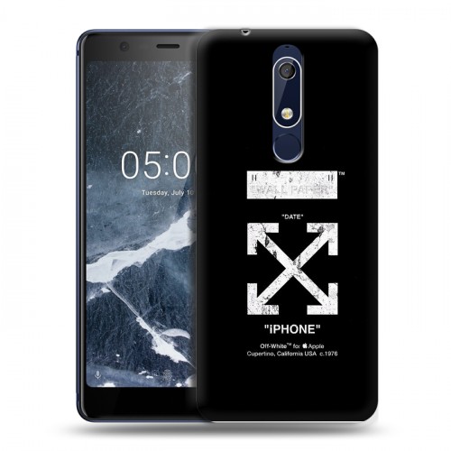 Дизайнерский пластиковый чехол для Nokia 5.1 Хайп и мода