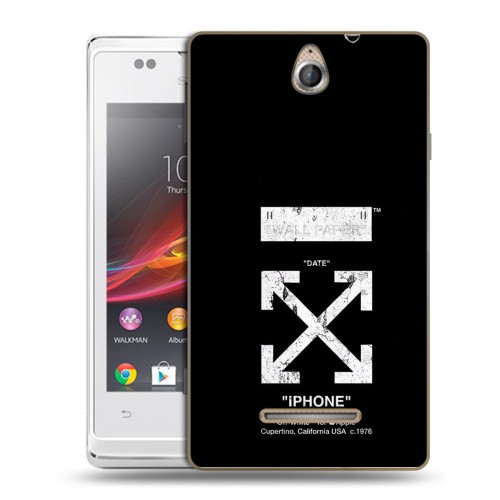 Дизайнерский пластиковый чехол для Sony Xperia E Хайп и мода