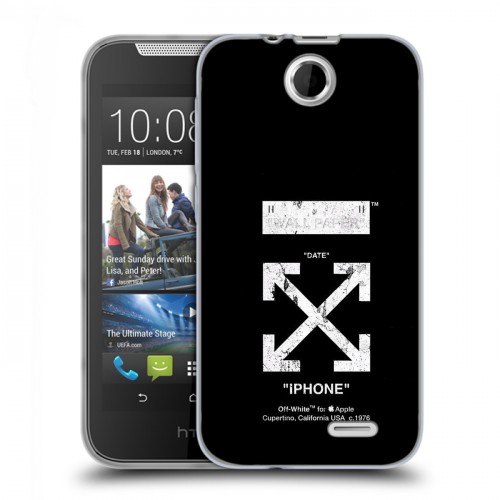 Дизайнерский силиконовый чехол для HTC Desire 310 Хайп и мода